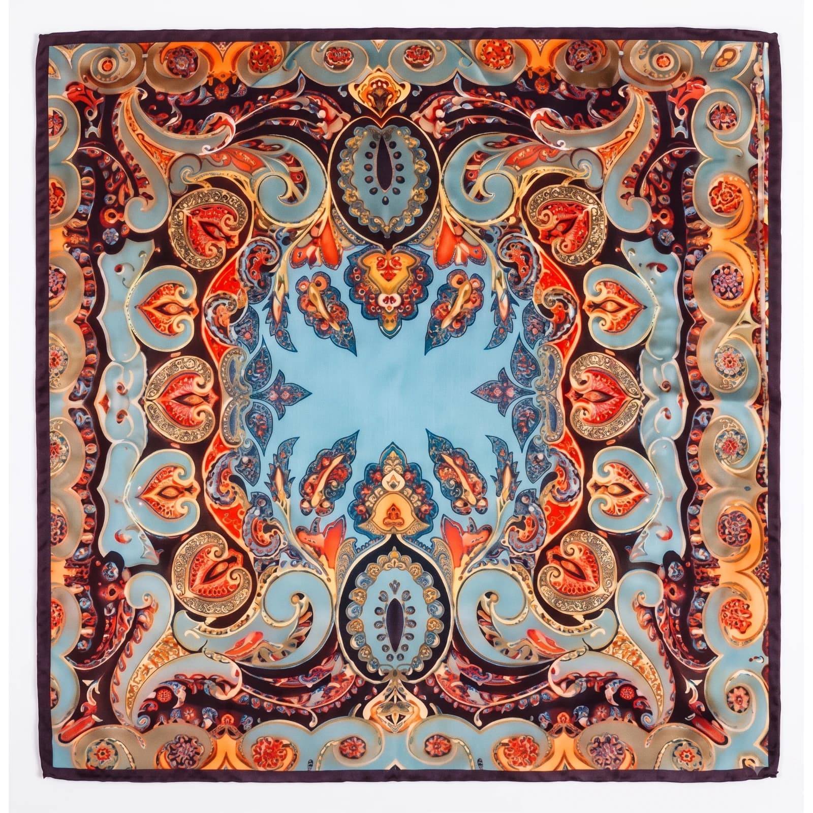 Turquoise Baroque Paisley